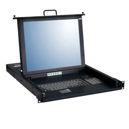 RMK927 - 17" Single Port Rackmount LCD Monitor Keyboard Drawer 