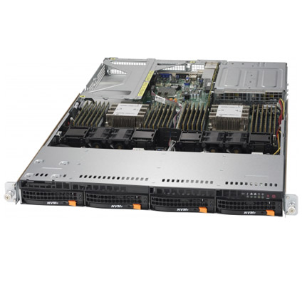 Supermicro Ultra SuperServer 6019U-TN4R4T w/ 4x 3.5" NVMe/SATA3 Hybrid Bays and 4x 10GBase-T LAN