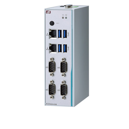 ICO300-83B Robust DIN-rail Embedded System with Intel Celeron Processor N3350, Isolated COM