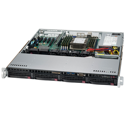 Supermicro SuperServer 5019P-MT w/ 4x 3.5" Drive Bays and Dual Port 10GBase-T LAN
