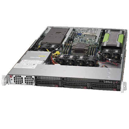 Supermicro SuperServer 5019GP-TT w/ 3x 3.5" SAS/SATA Drive Bays 2x GPU/Xeon Phi Cards