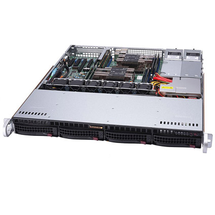 Supermicro SuperServer 6019P-MTR w/ 4x 3.5" Drive Bays and Redundant Power Supply