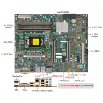 1U Rack Mount Computer With Supermicro X12SAE-5 Motherboard