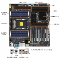 4U Rackmunt Computer With Supermicro X11SPA-TF Motherboard 