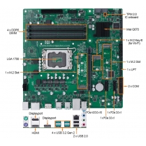 1U Rackmount Computer with ASUS PRO Q670M-C-CSM Motherboard