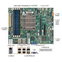 1U Rackmount Computer with Supermicro X12SDV-10C-SP6F Motherboard