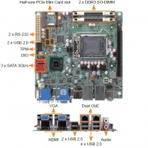 KINO-AH611 Industrial Mini-ITX Motherboard