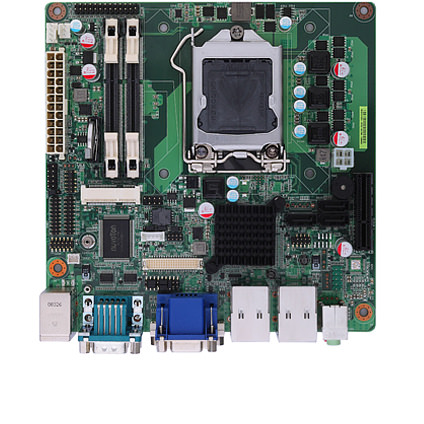 MANO861 Mini ITX Motherboard FRONTVIEW